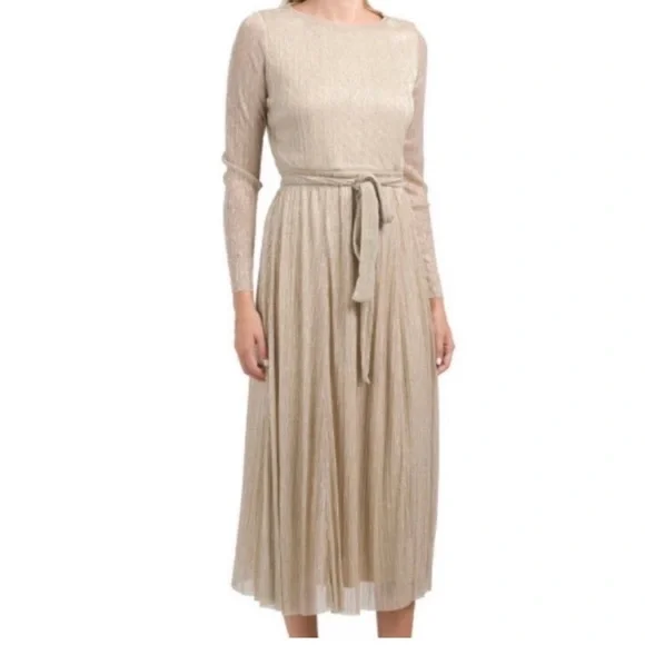 knee length dresses for ladies Faux Wrap Dress in Black